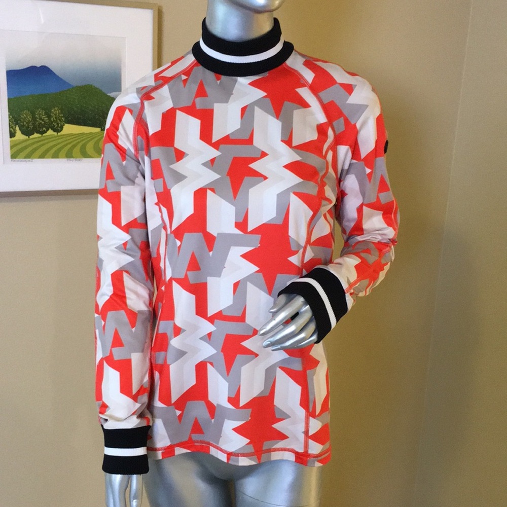 Bogner Madeline Printed Base Layer Top - Long Sleeve Mockneck